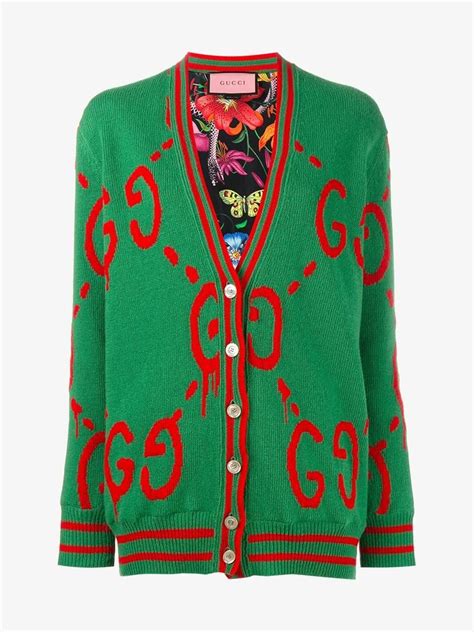 gucci cardigan green